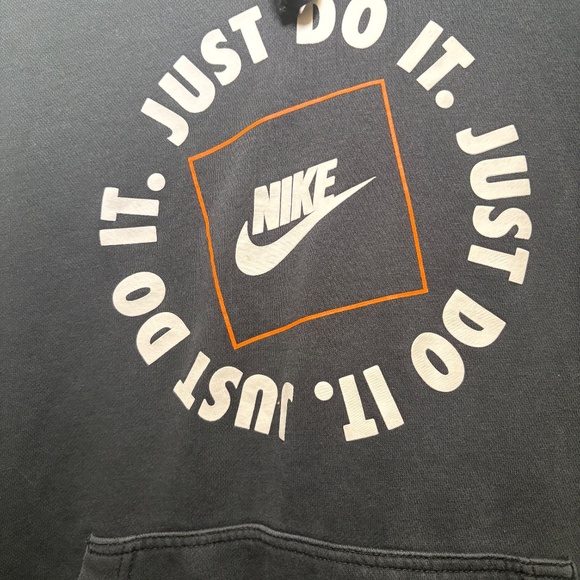 Nike Men's Hoodie Just Do It Pullover Athletic Long Sleeve Hooded Sweatshirts - Picture 4 of 5